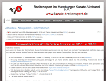 Tablet Screenshot of karate-breitensport.de